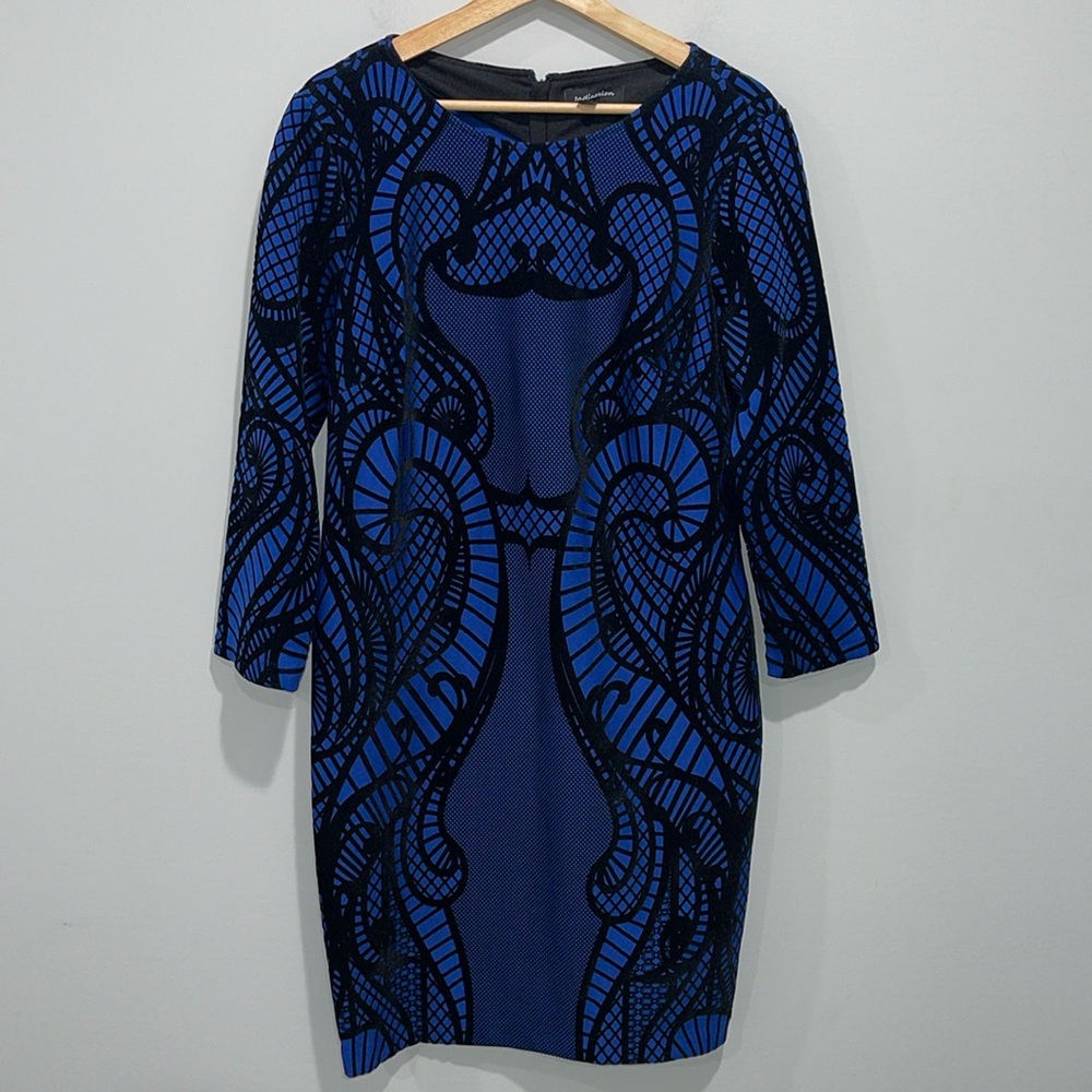 Women’s size large Dress blue with black overlay Indication brand